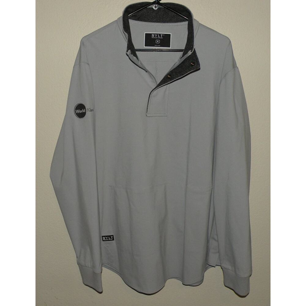 BYLT Elite+ Fairway Mens XL Quarter Zip Pullover Jacket Golf Mock Neck Side Vent